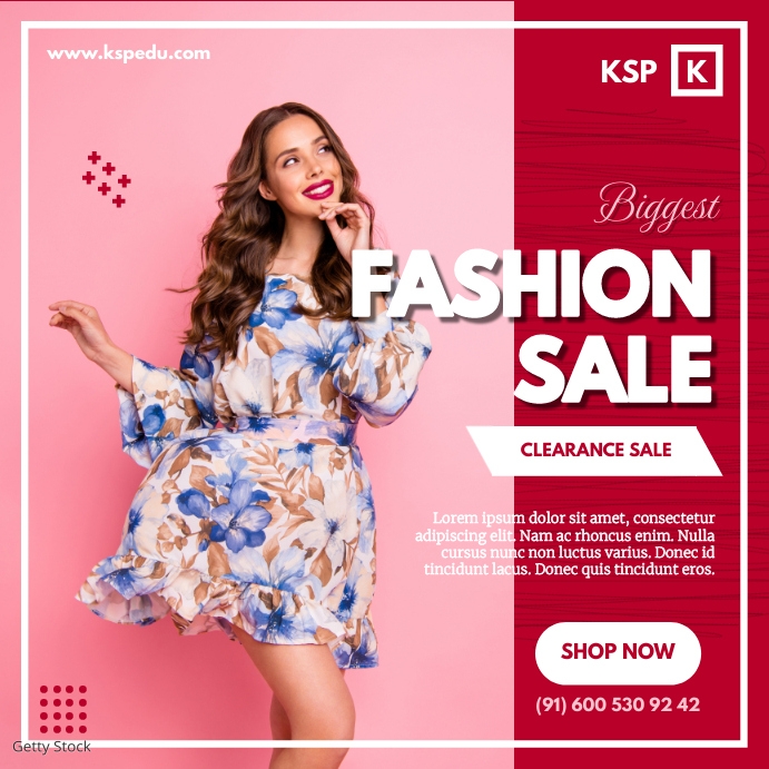 Fashion Sale | Biggest Fashion Sale | Shop No Wpis na Instagrama template
